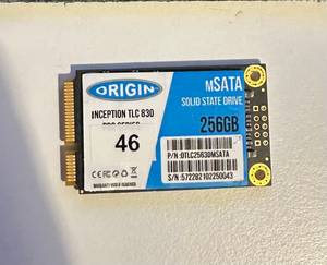 mSATA ssd 256 GB 