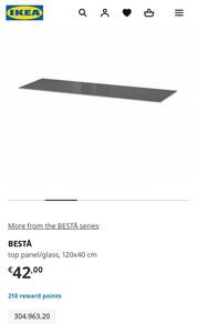 Продам стеклянную столешницу на тумбу Ikea Besta 120x40